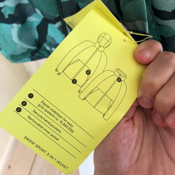 All In Motion NWT Boys' Snow Sport 3-in-1 Jacket Camouflage Size XS - Picture 5 of 8